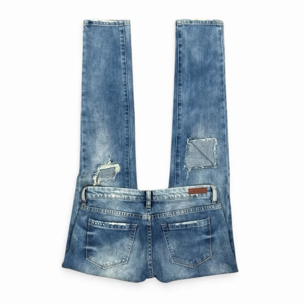BLANKNYC SKINNY CLASSIQUE DISTRESSED LIGHT WASH CLASSIC DENIM JEANS **NWT**